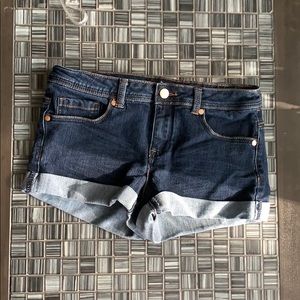 Dark blue jean shorts